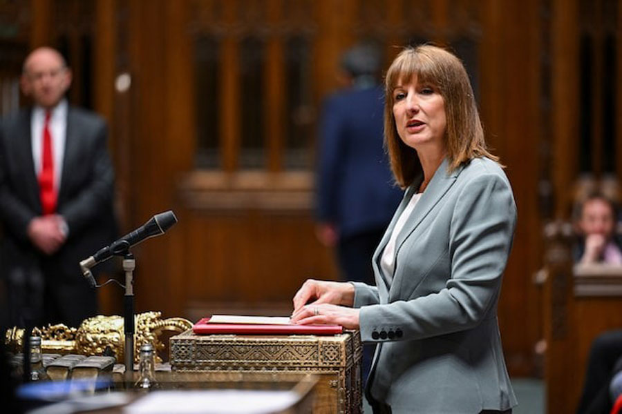 British Chancellor of the Exchequer Rachel Reeves presents the Spending Review 2025 at the House of Commons in London, Britain, June 11, 2025.