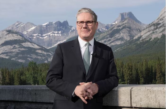 British Prime Minister Keir Starmer look on as he attends media interviews during the G7 summit in Kananaskis, Alberta, Canada, June 17, 2025. Stefan Rousseau/Pool via REUTERS/File Photo
