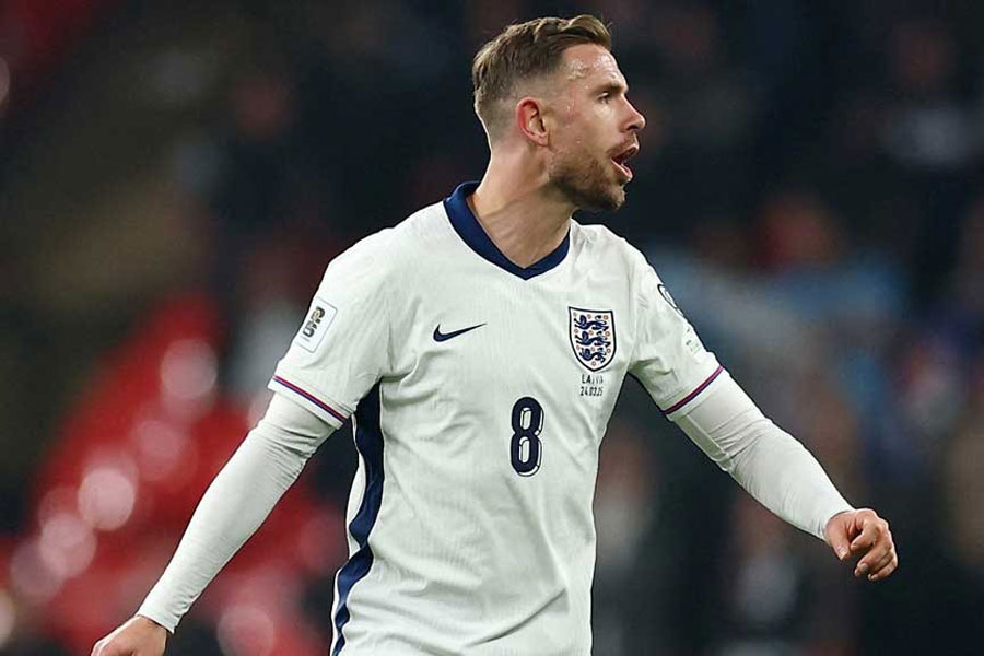 England's Jordan Henderson in World Cup - European Qualifiers - Group K - England v Latvia - Wembley Stadium, London, Britain - Mar 24, 2025.