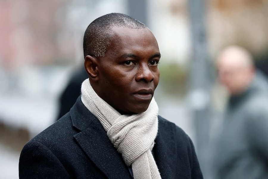 French Junior Minister for Francophonie and International Partnerships Thani Mohamed Soilihi arrives to attend a visit at the Visa Department of the Immigration office (Sous-direction des visas) in Nantes, France, January 10, 2025.