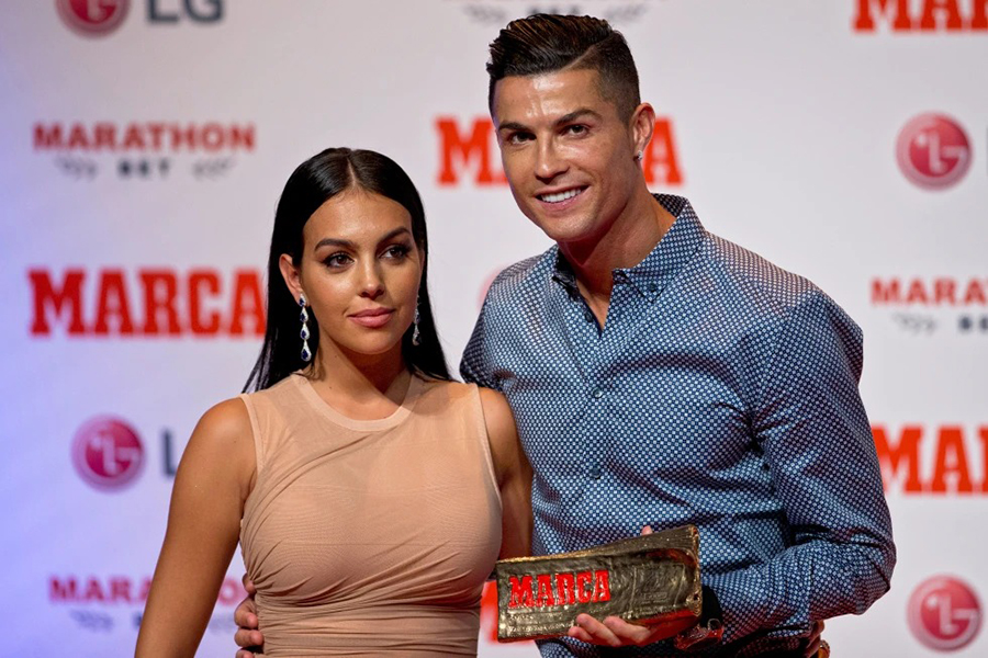 Cristiano Ronaldo poses with his partner Georgina Rodriguez in Madrid, Sapin on July 29, 2019 — AP/File