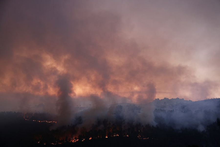Smoke rises from a wildfire in As Fermosas, in the Ourense province, Galicia, Spain on August 16, 2025 — Reuters photo