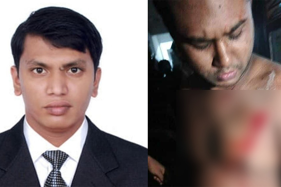 (from left to right) DUCSU VP candidate Jalal Ahmed and his roommate Md Rabiul Haque