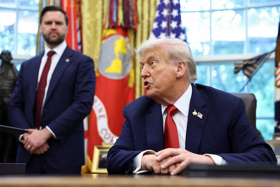 US President Donald Trump speaks at the White House in Washington, DC, US on September 25, 2025 — Reuters photo