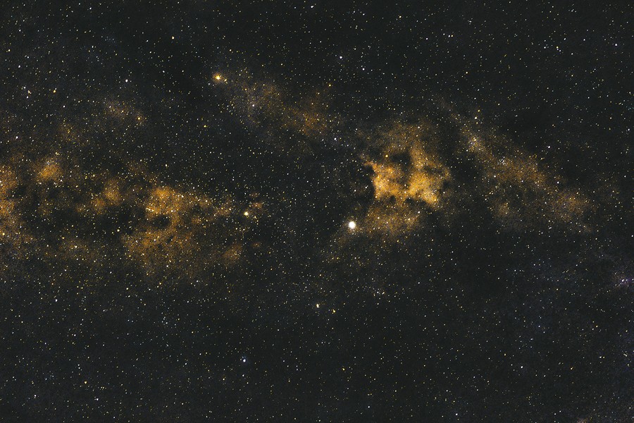 The North America Nebula, located 2,500 light-years away, Illuminates the Cygnus constellation