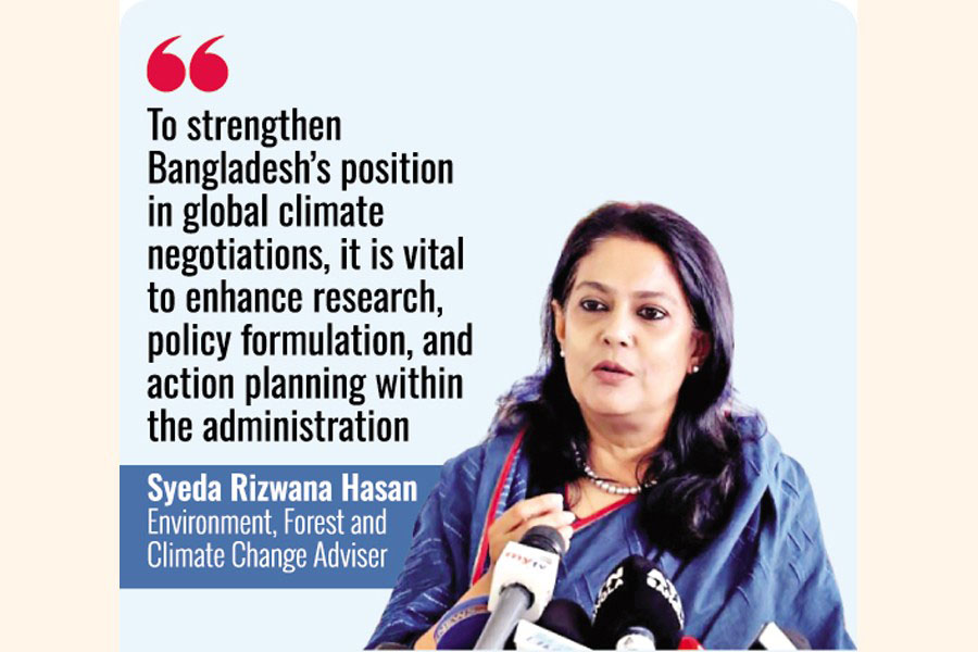 Global financial, technical support crucial to ensure climate justice: Rizwana
