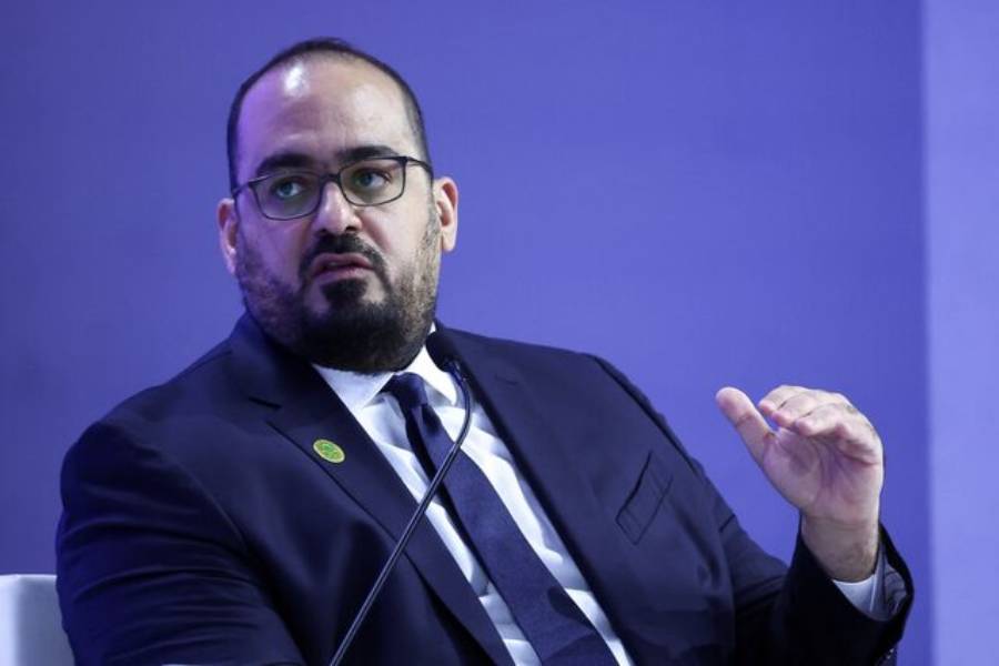 Saudi Arabia's Minister of Economy and Planning Faisal Alibrahim attends the 55th annual World Economic Forum (WEF) meeting in Davos, Switzerland, January 24, 2025.