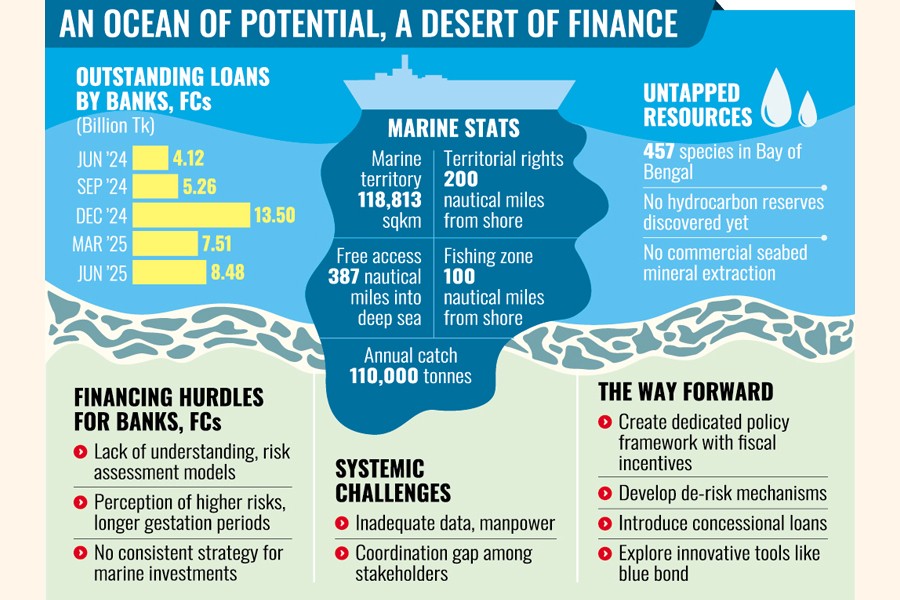 Volatile credit supply besets blue economy