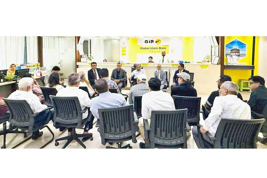 Global Islami Bank administrator holds meeting with Gulshan Corporate Branch customers