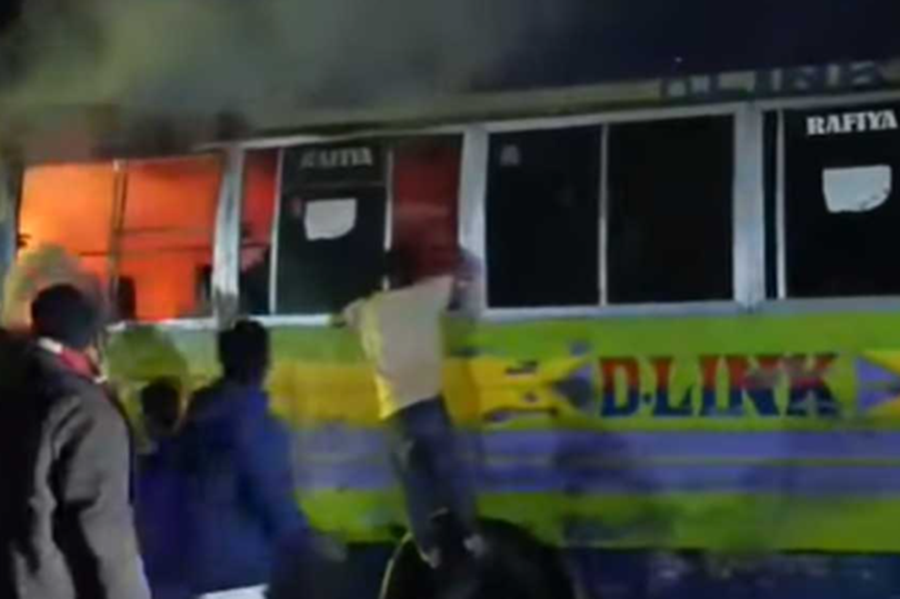 Five vehicles torched, crude bomb blasts overnight