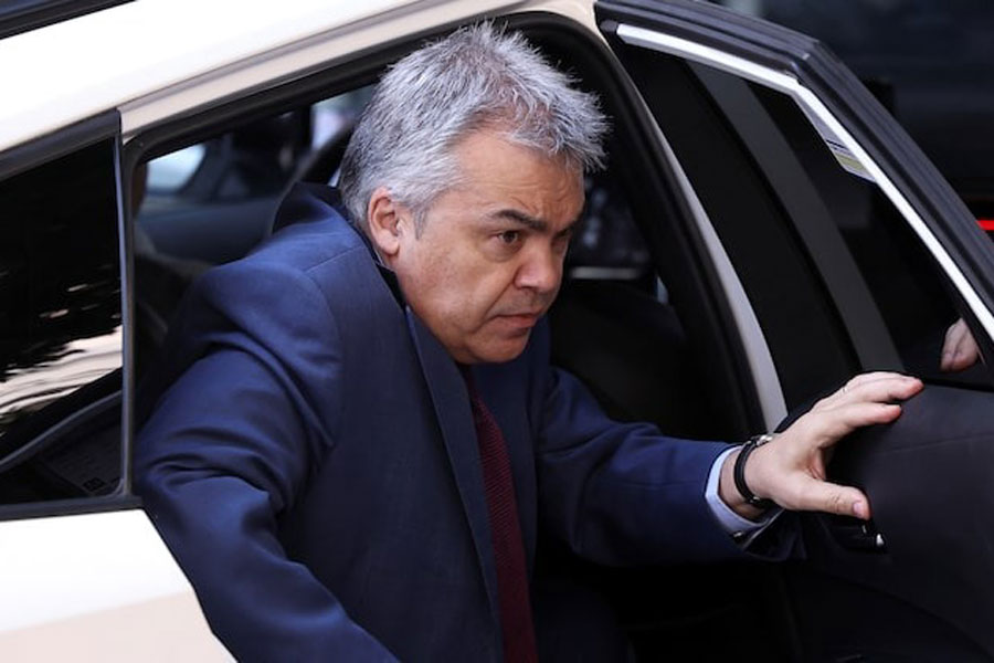 Former Spanish Socialist lawmaker Santos Cerdan arrives to testify before a Supreme Court investigating judge in an alleged corruption case affecting the ruling Socialist Party in Madrid, Spain, June 30, 2025.