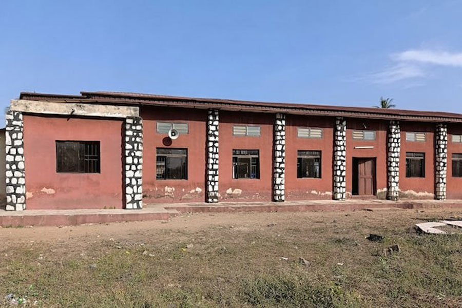 An exterior view of the Christ Apostolic Church, the day after an attack by gunmen in which people were killed and the pastor and some worshippers kidnapped, in the town of Eruku, Kwara state, Nigeria, November 19, 2025.