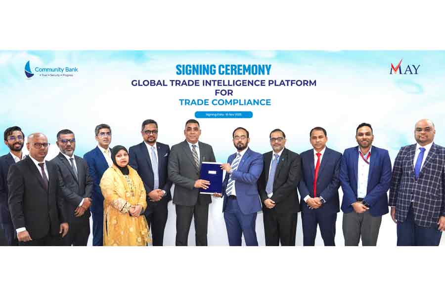 Community Bank signs MoU with May International Trade Services