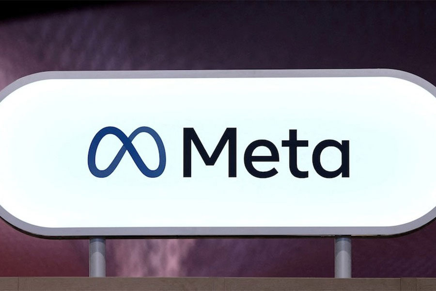 The logo of Meta is seen at Porte de Versailles exhibition centre in Paris, France on June 11, 2025.