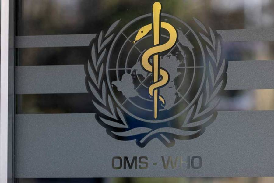 The logo of the World Health Organisation is seen at the WHO headquarters in Geneva, Switzerland, Jan 28, 2025.