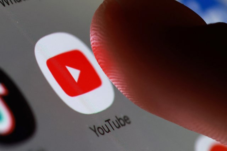The YouTube app icon on a smartphone in this illustration taken on October 27, 2025 — Reuters/File