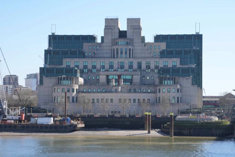 A general view of the headquarters of the Secret Intelligence Service, MI6, in London, March 18, 2025.