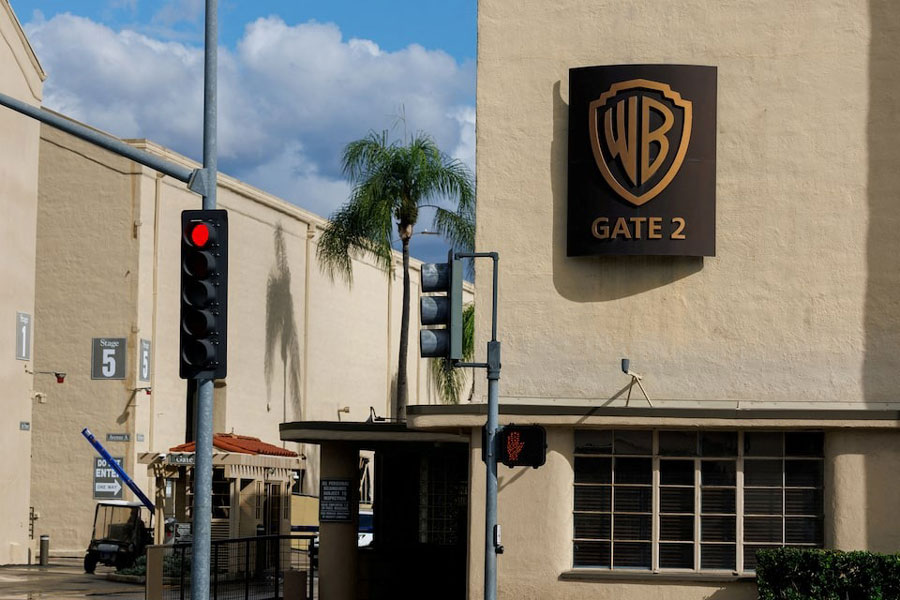 The Warner Bros. studios in Burbank, California, US, November 18, 2025.