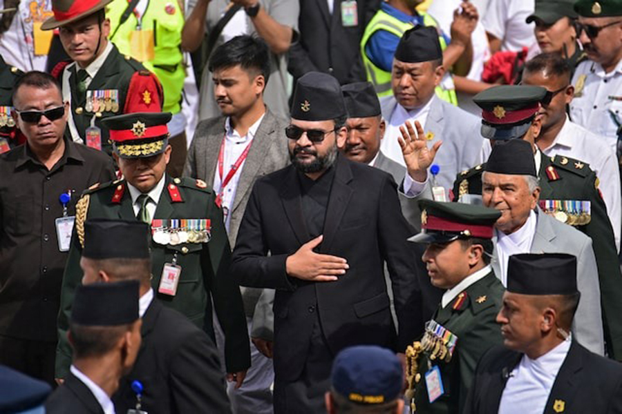 Balendra Shah, 35, a former rapper and composer who currently serves as the mayor of Kathmandu, popularly known as "Balen", attends Indra Jatra festival at Kathmandu Durbar Square in Kathmandu, Nepal on September 6, 2025 — Reuters/File