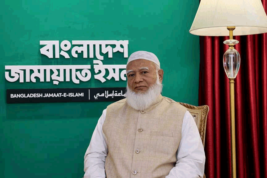 Shafiqur Rahman, Ameer (President) Jamaat-e-Islami, poses for a photograph after an interview with Reuters in Dhaka, Bangladesh, Dec 31, 2025.