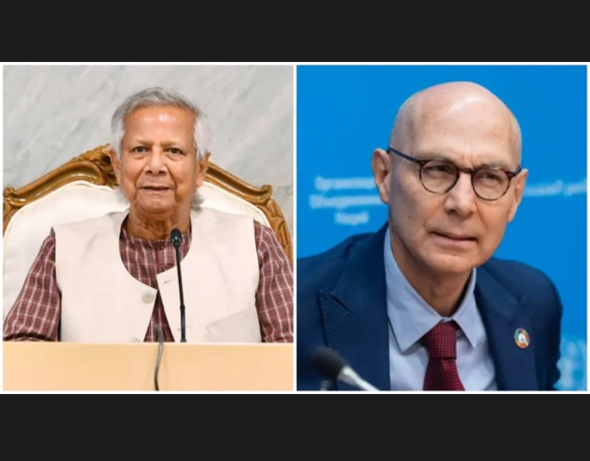 Chief Adviser Professor Muhammad Yunus and UN High Commissioner for Human Rights Volker Türk -Collage Photo