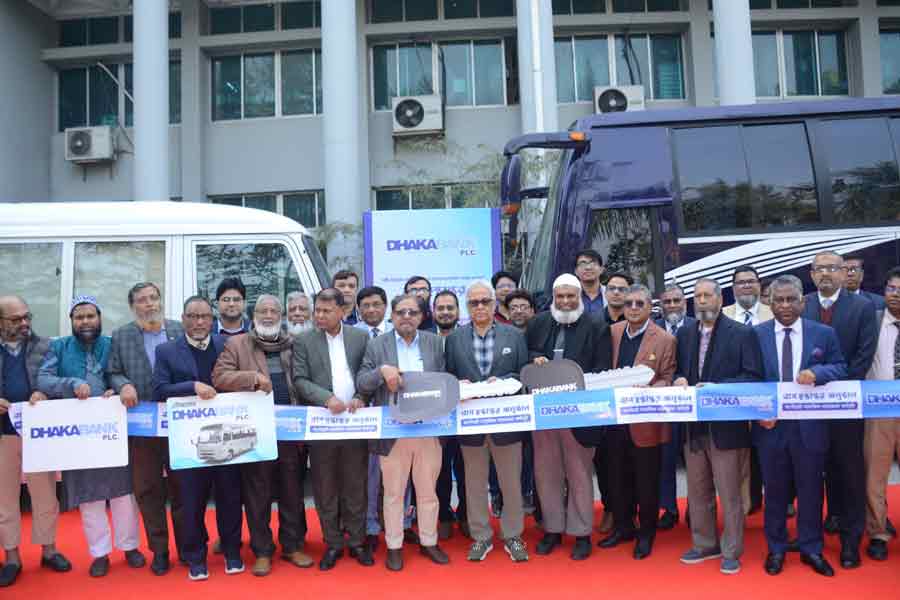 Dhaka Bank donates bus, coaster to Shahid Ziaur Rahman Medical College under CSR programme