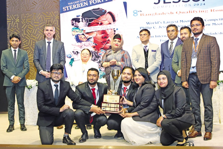 Bangladesh University of Professionals wins in Jessup Bangladesh 2024 held recently, becoming the flagbearer of the country