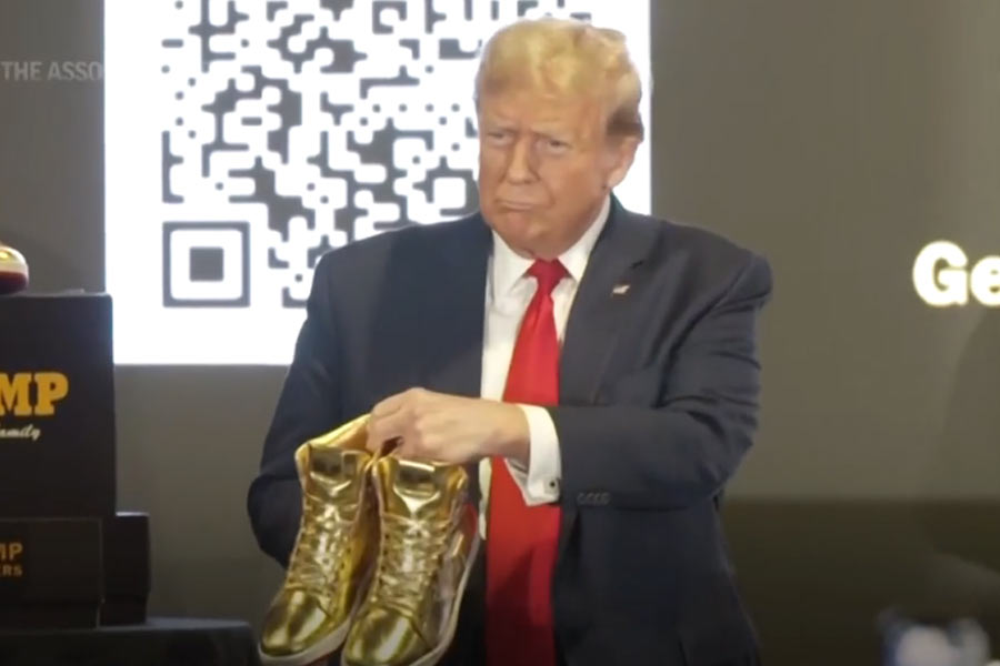 Trump launches golden 399 shoes a day after 350m court ruling The Financial Express