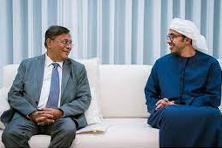 Foreign Minister Dr Hasan Mahmud and UAE Foreign Minister Sheikh Abdullah bin Zayed Al Nahyan