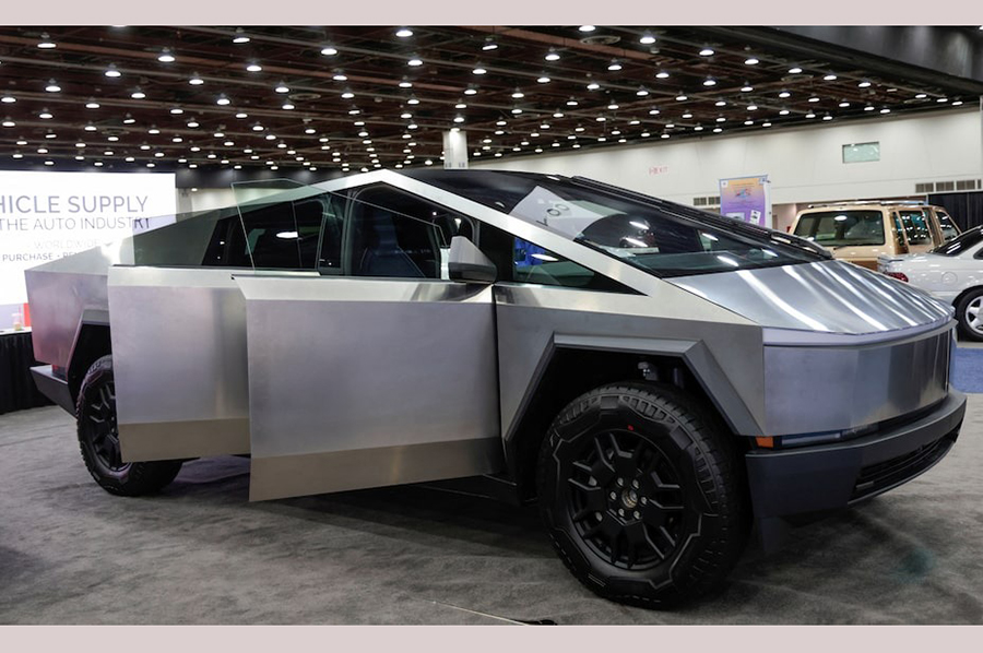 The Tesla Cybertruck is displayed at the SAE WCX conference in Detroit, Michigan, US on April 18, 2024 — Reuters photo