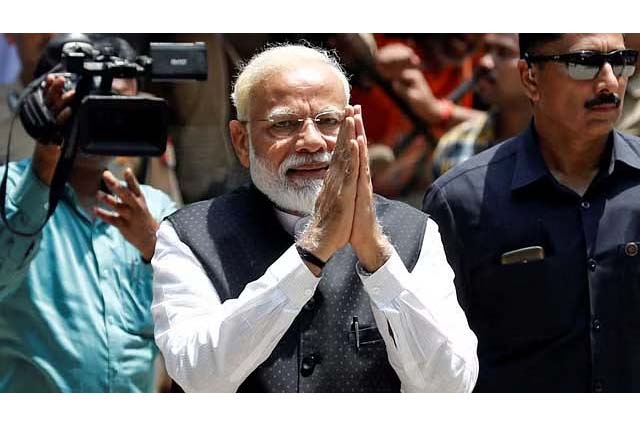 India’s Prime Minister Narendra Modi arrives to file his nomination papers for the general elections in Varanasi India’s Prime Minister Narendra Modi arrives to file his nomination papers for the general elections in Varanasi, India Apr 26, 2019.