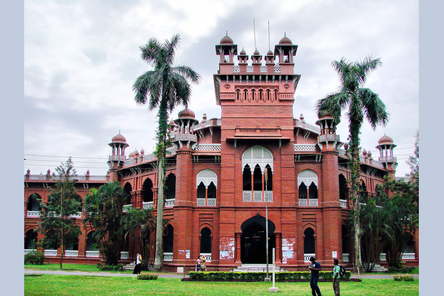 Carzon Hall Building in Dhaka University