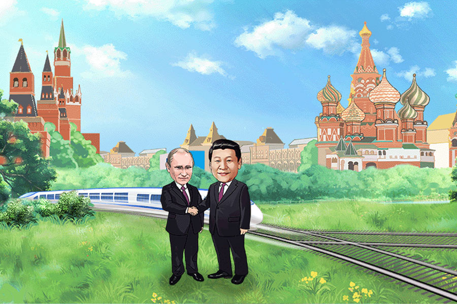 Cartoon drawing by Liao Tingting