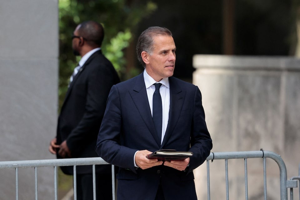 Hunter Biden, son of U.S. President Joe Biden, walks outside the federal court on the day of his trial on criminal gun charges, in Wilmington, Delaware, US on June 10, 2024 — Reuters photo