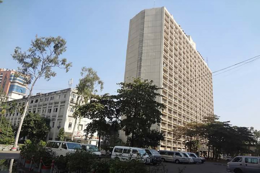 A general view of the Secretariat building in Dhaka's Purana Paltan