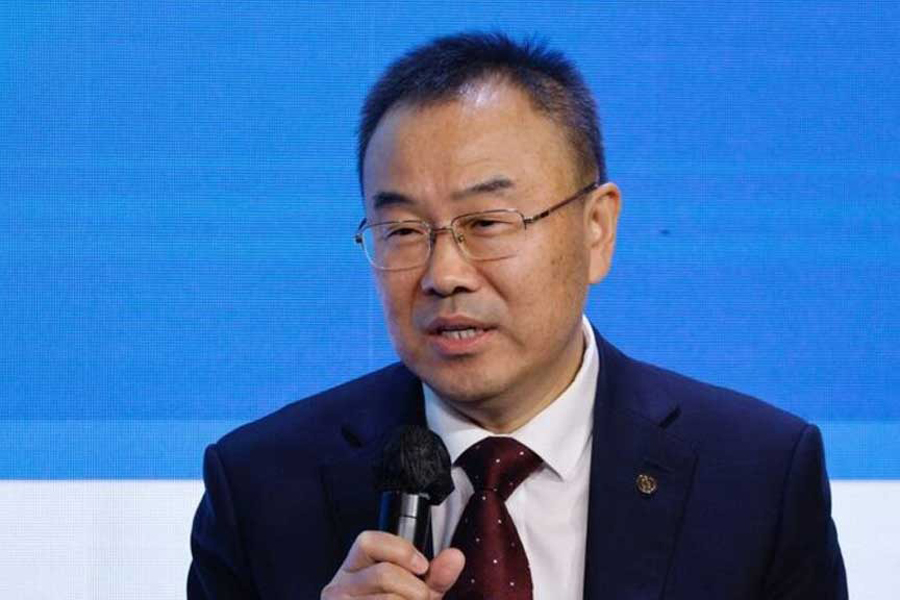 Liu Jin, President of Bank of China, speaks during the Global Financial Leaders Investment Summit in Hong Kong, China November 2, 2022.