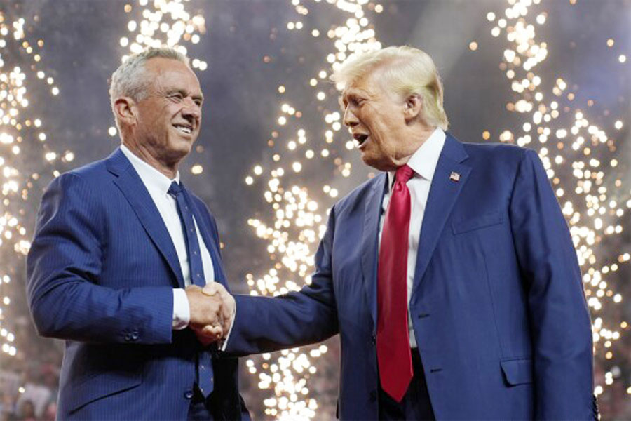 Robert F Kennedy Jr with Donald Trump