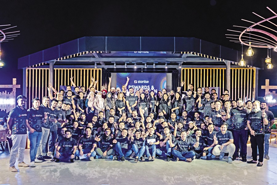 Team members of Startise, a leading IT company in Bangladesh