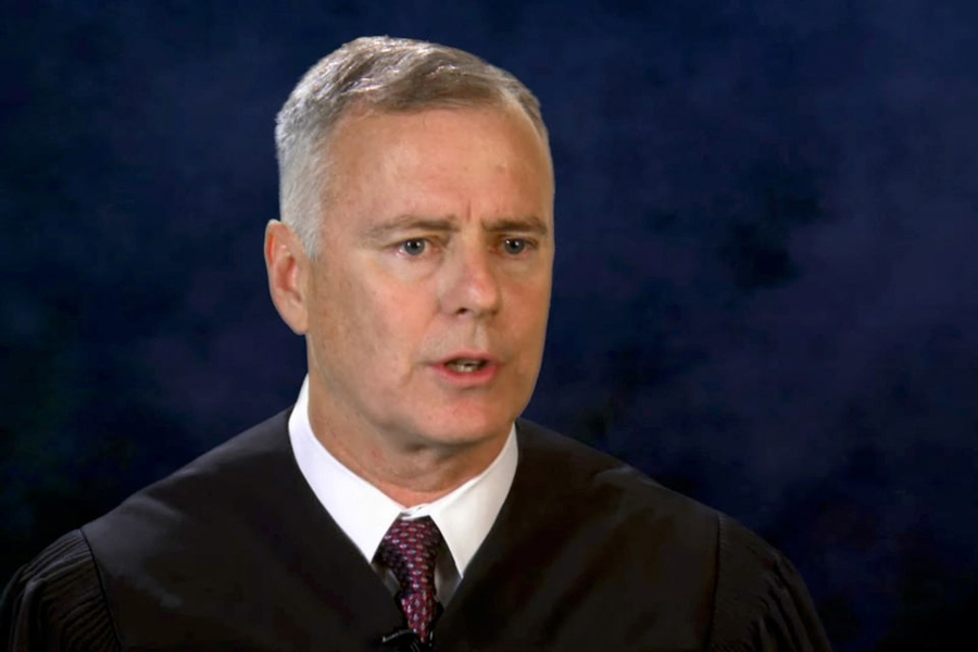 US District Judge Reed O’Connor of Fort Worth, Texas speaks in a still image from a US Courts video released December 13, 2018.