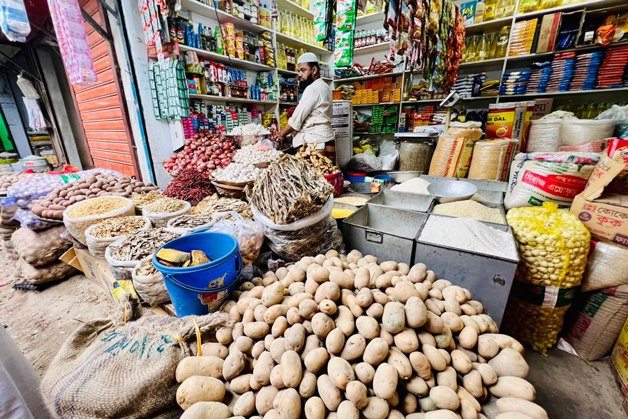 A retail shop in Dhaka — BSS file photo