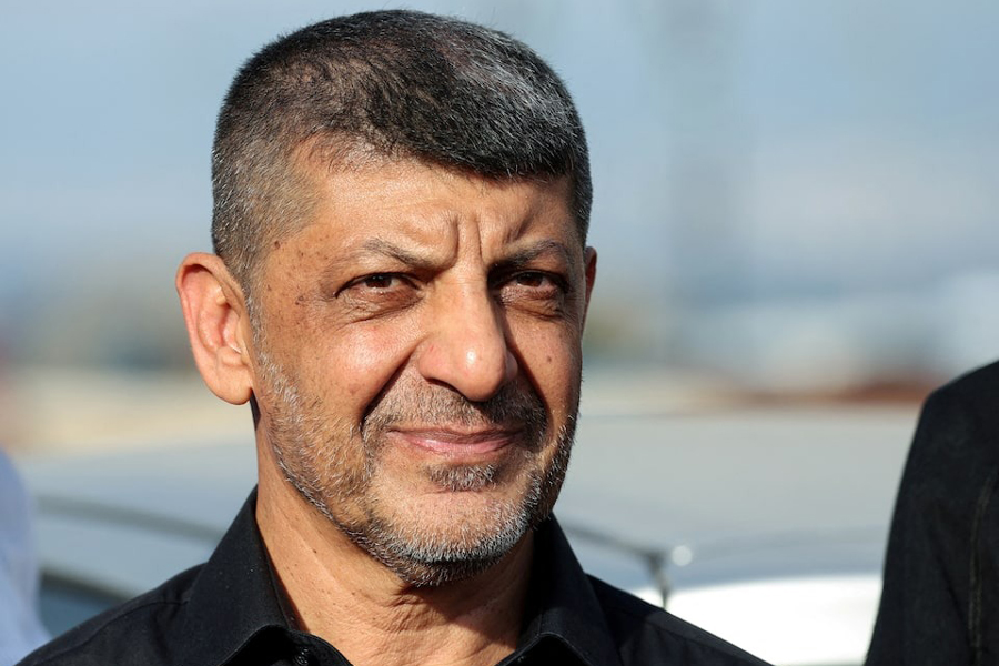 The head of Hezbollah’s media office, Mohammad Afif, attends a media gathering protesting against Israel’s military operations in Lebanon, in Beirut, Lebanon, October 14, 2024.