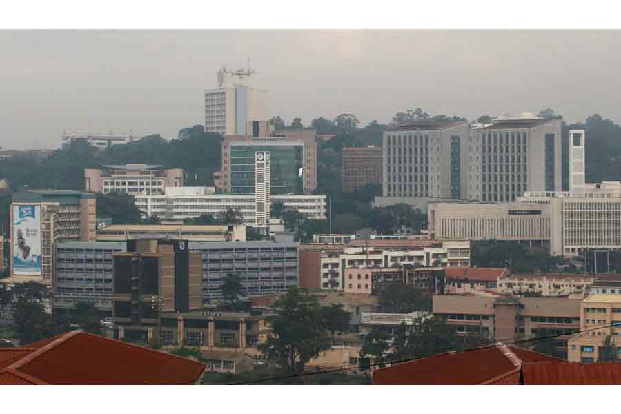 A general view shows the capital city of Kampala in Uganda, July 4, 2016.