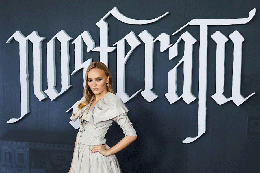 Cast member Lily-Rose Depp attends the UK premiere of “Nosferatu” at Leicester Square in London, Britain, December 4, 2024.