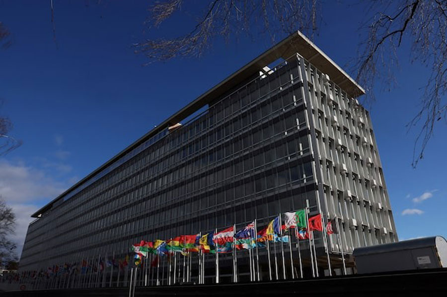 A view shows The World Health Organization (WHO) headquarters in Geneva, Switzerland, January 28, 2025.