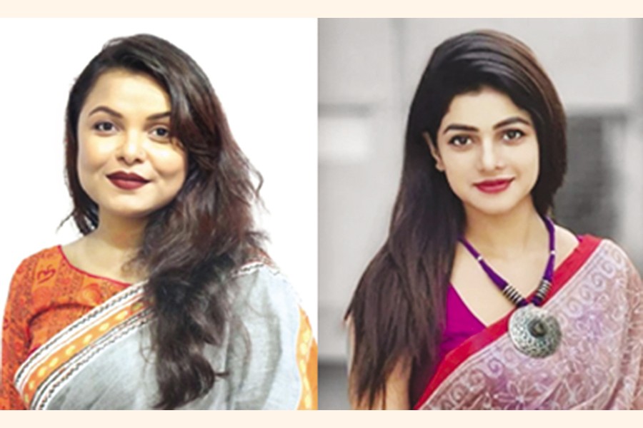 Meher Afroz Shaon and Sohana Saba