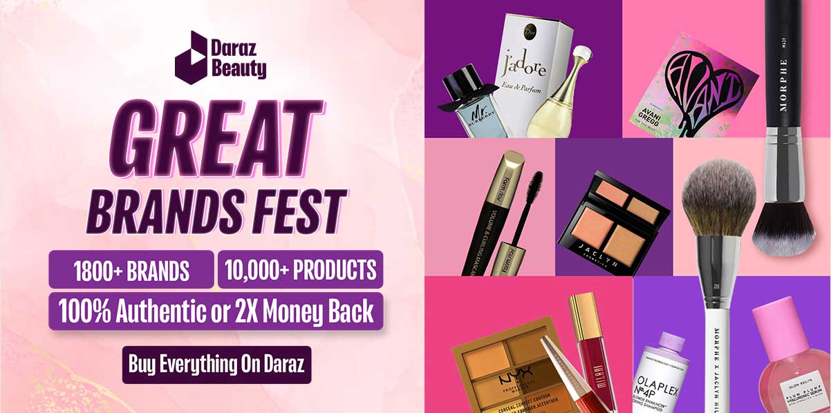 Daraz launches great brands fest with guaranteed beauty products The