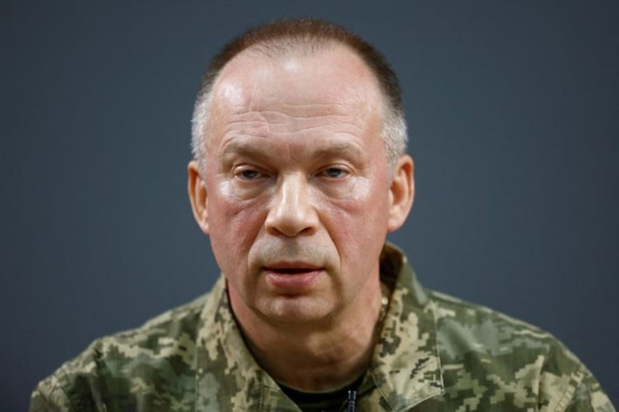 Colonel general Oleksandr Syrskyi, Commander of the Ukrainian Ground Forces, attends an interview with Reuters, amid Russia’s attack on Ukraine, in Kharkiv region, Ukraine January 12, 2024.
