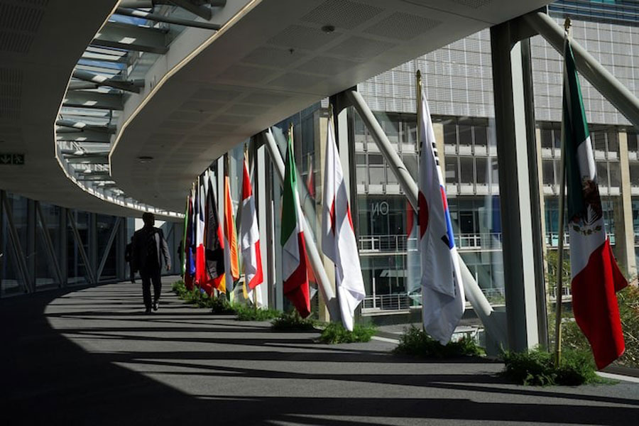 Delegates arrive at the Cape Town International Convention Centre during the G20 Finance Ministers meeting in Cape Town, South Africa February 25, 2025.