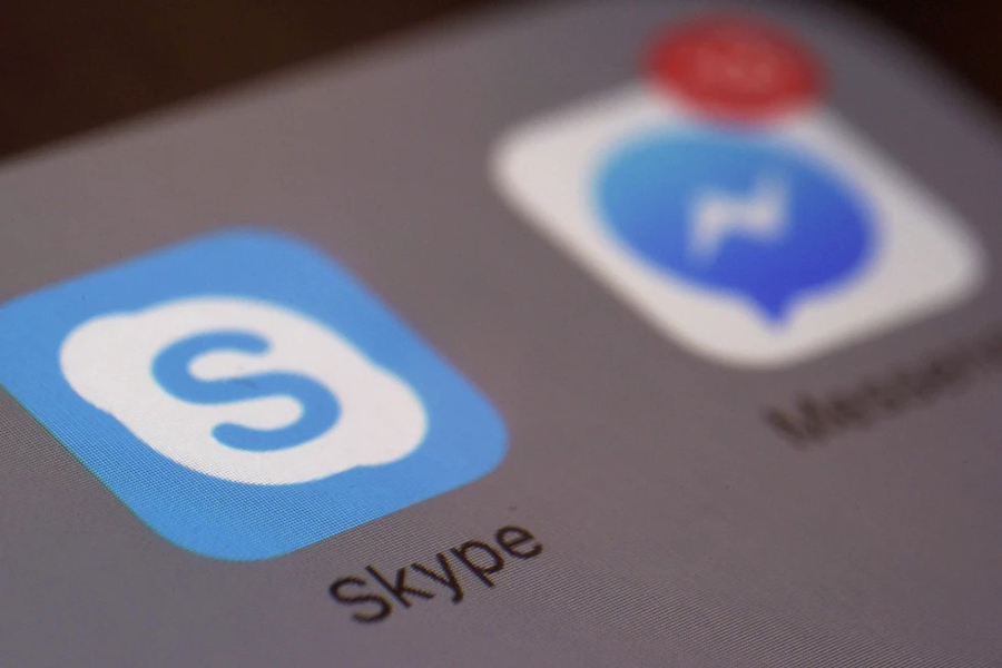 This photo shows the icon for Microsoft’s Skype app on a smartphone in New York on April 9, 2016 — AP/File