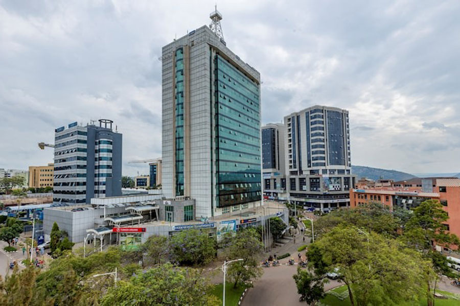 A general view shows a street in Kigali, Rwanda, April 26, 2024.